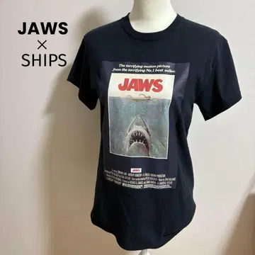 SHIPS x JAWS 영화 T셔츠 블랙 여성용 M