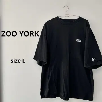 [ZOO YORK] 즈요크 로고 자수 반팔 티셔츠 코튼 100%