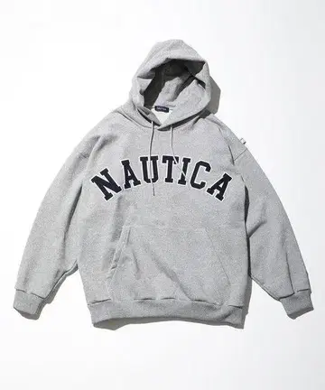 NAUTICA 그레이 후드 부착 후드티 M