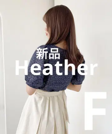 새상품 Heather AZATO 스팽글 풀오버 헤더