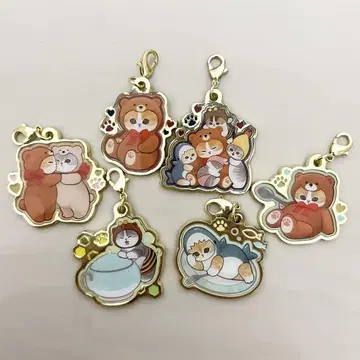 모프 샌드 메탈 참 곰냥이 상어냥이 6종 세트