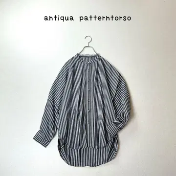 antiqua patterntorso 스트라이프 패턴 돌먼 셔츠