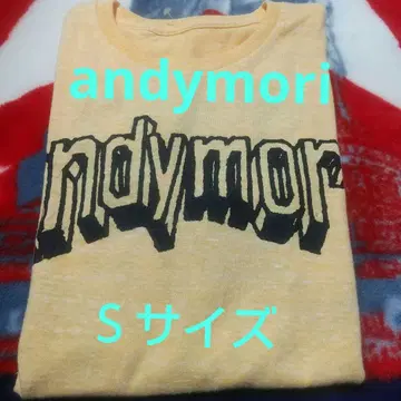 미사용 새상품 andymori 밴드T 샤베트 오렌지 컬러 라스트 원