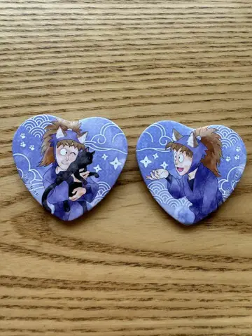 닌타마 란타로 난자타운 하트 캔뱃지 후와 라이조 하치야 사부로