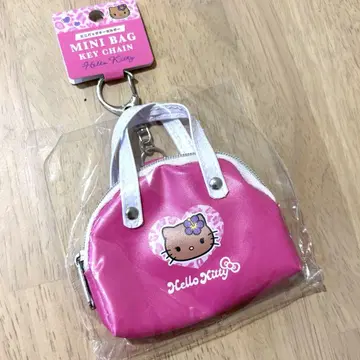 [ 새상품 ] 헬로키티 일광화상 키티 미니 백 키링 강한 검은 키티 PK