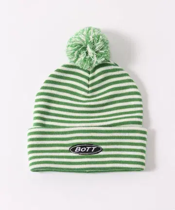 BOTT Light Logo Stripe Beanie 그린