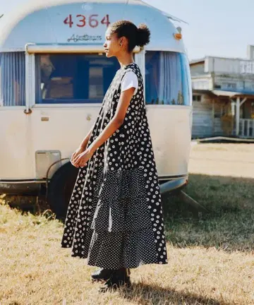 FREAK'S STORE Freada 아지메 티어드 원피스 꽃무늬