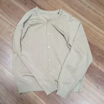 BEAMS 베이지 가디건 M 사이즈