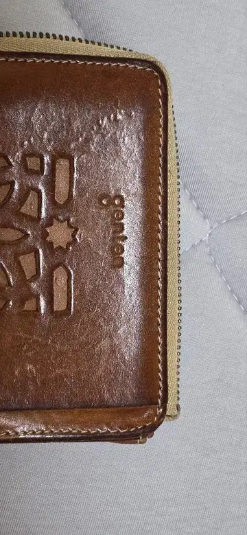 goma 가죽 코인 케이스 브라운
