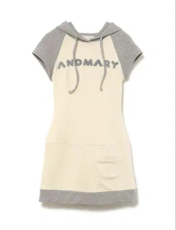 andmary mary logo mini dress gray