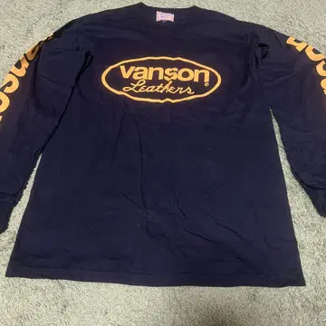 vanson 네이비 롱 슬리브 티셔츠 M