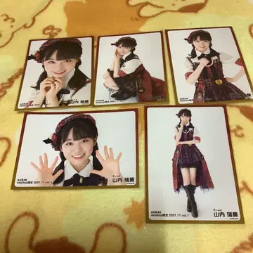 AKB48 야마우치 미즈키 2021.11 넷샵 한정판 사진 5장 세트