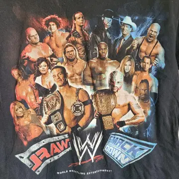 WWE 공식 (C)2005 RAW x SMACKDOWN 티셔츠