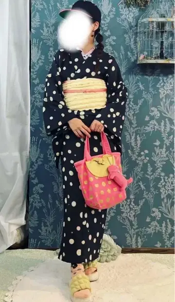 츠모리치사토 순수 실크 코몬 단의 고양이 발자국