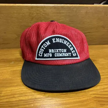 Brixton 메쉬 캡 레드/블랙