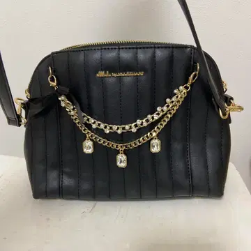 참 포함 주얼 리본 미니백 숄더백