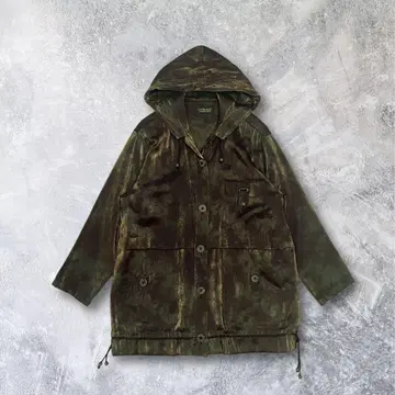 코트 블루종 아우터 후드 부착 브라운
