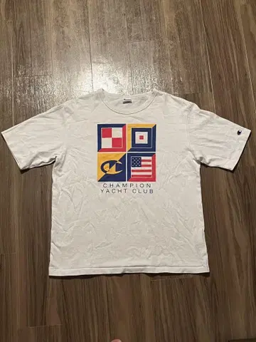Champion Yacht Club T셔츠 M 화이트