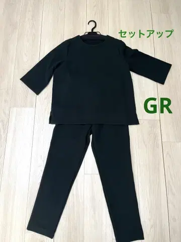 [ 새상품급 ] 와코루 카르손 상의+팬츠 셋업 GR