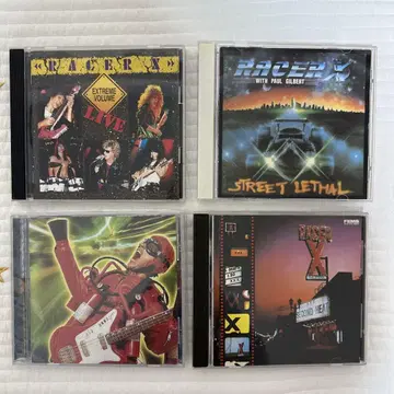 RACERX CD 4장 세트 STREETLETHAL SECONDHEAT