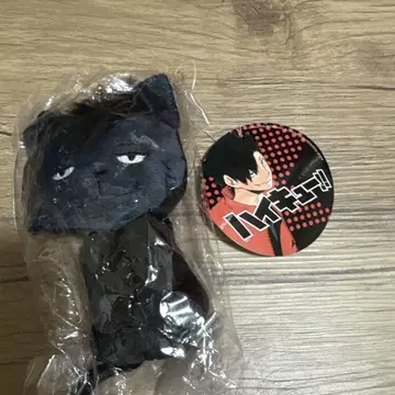 하이큐 쿠로오 테츠로 고양이 봉제 인형 키링