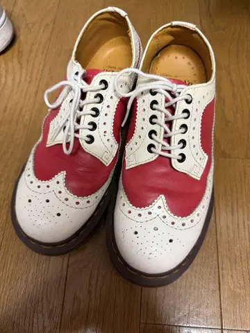 윙팁 로퍼 빨간색/화이트