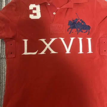 Polo 빨간색 피케 셔츠 S 사이즈 3번