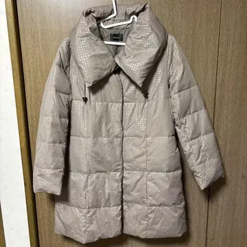 여성용 LL 새상품 택 포함 벨트 포함 페더 다운 코트 아우터
