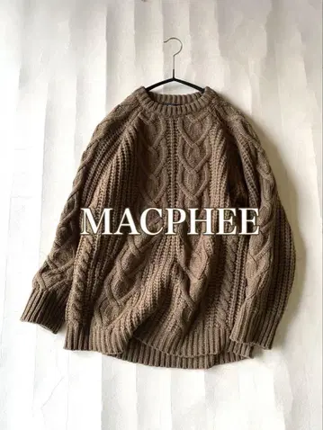 투모로우랜드 MACPHEE 에어 울 케이블 짜임 니트