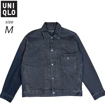 UNIQLO M 사이즈 블랙 데님 자켓 1st 퍼스트 모델
