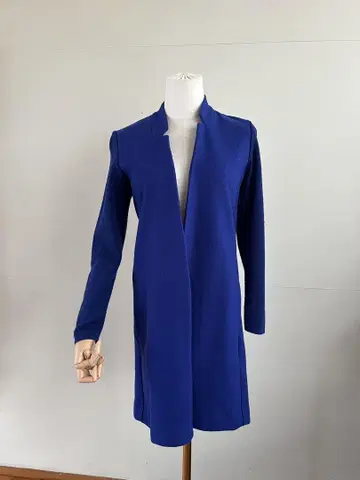 노카라 롱 코트 파랑