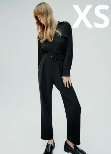 ZARA xs 새상품급 점프 수트 블랙 벨트 포함 올인원