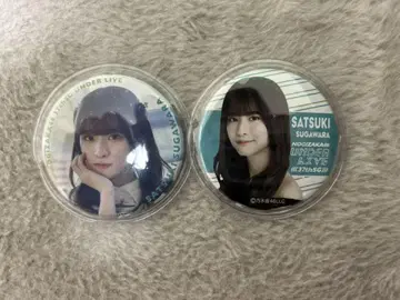 노기자카46 캔뱃지 37th 언더 라이브 스가와라 사츠키 2개 세트
