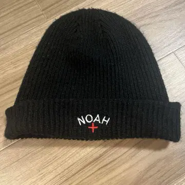 NOAH 비니 블랙 니트 모자