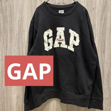 [ 인기 ] GAP 블랙 트레이닝복 맨투맨 속기모 아이묭 착용 구제 의류