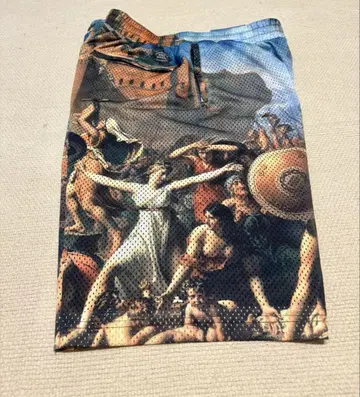 CROOKS&CASTLES 아트 프린트 숏팬츠