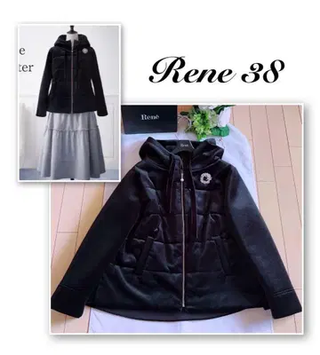 Rene 충전솜 velours 코트 38 새상품급 foxey
