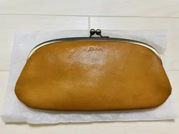 Dakota 가죽 가마구치 장지갑 머스타드
