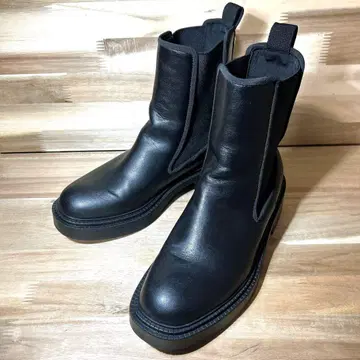 새상품급 ZARA 사이드 고어 부츠 38