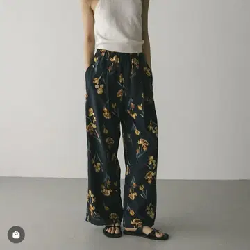 stylemixer 뉴앙스 플라워 릴랙스 팬츠 M 사이즈