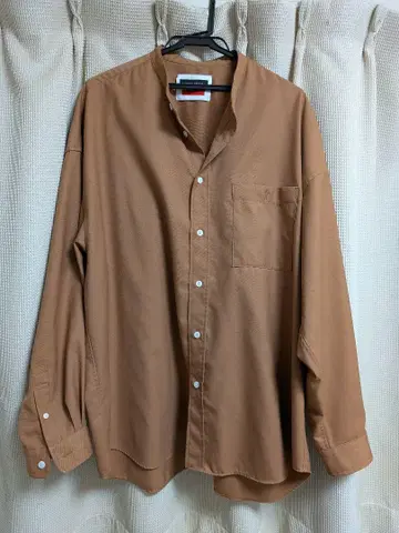 MAISON SPECIAL 브라운 긴팔 셔츠