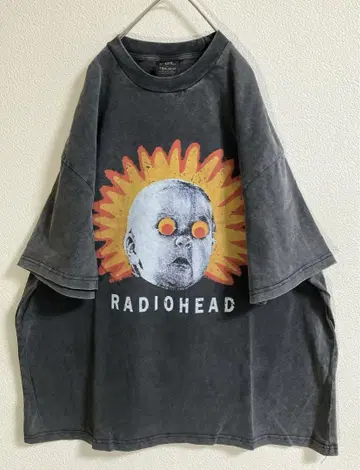 백 프린트 있음 Radiohead 티셔츠 라디오 헤드 파블로 허니