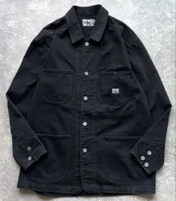 빈티지 90s calvin klein 커버올 L 블랙 USA