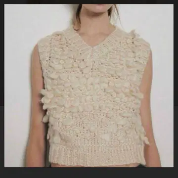 ZARA 구조 니트 베스트