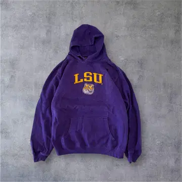 GENUINE LSU 후드티 아치 로고 리버스 위브 아메카지