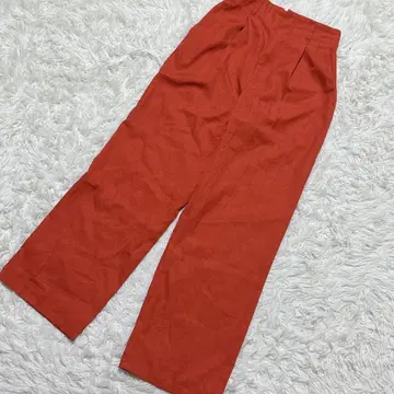 [ c6101 ] 새상품급 GU 캐주얼 팬츠 빨간색 턱