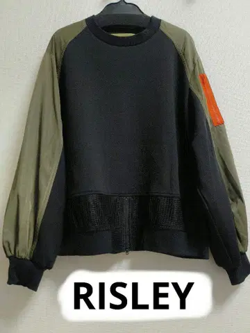[ 새상품급 ] RISLEY 밀리터리 상의 M 카키 리즈레이
