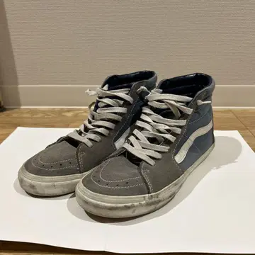 Vans 올드스쿨 그레이/블루 하이컷 스니커즈 26.5cm