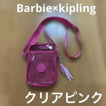 클리어백 Barbie x Kipling 핑크 숄더