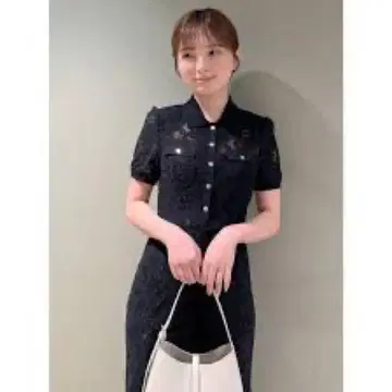 snidel 레이스 폴로 드레스